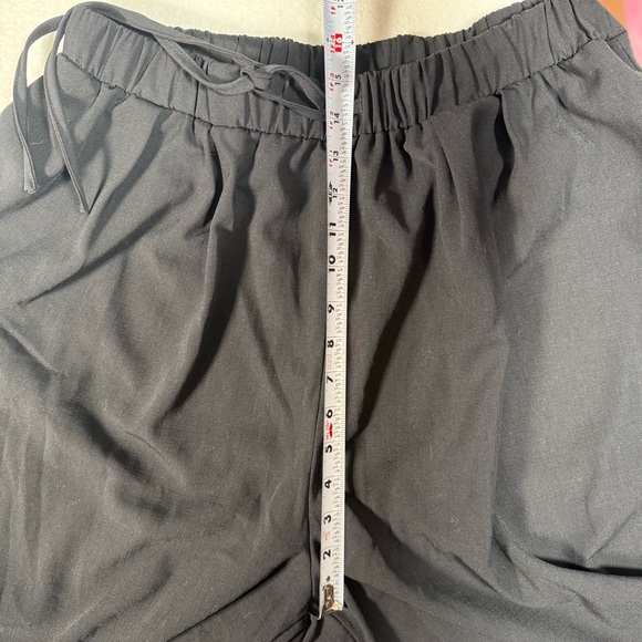 Cider Black Wide Leg Palazzo Pants Drawstring Waist OXL Plus Size Minimal Work - Picture 5 of 8